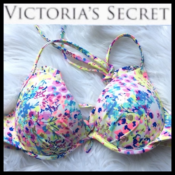 VS ‘The Fabulous’ Floral Print Push-Up Top - Picture 2 of 5
